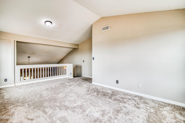 11813 Deer Grass Cir, El Paso, TX 79936 - spare room with vaulted ceiling and carpet floors