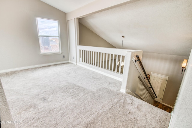 11813 Deer Grass Cir, El Paso, TX 79936 - unfurnished room featuring lofted ceiling and carpet