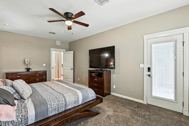 14552 Long Shadow Ave, El Paso, TX 79938 - bedroom with carpet and a ceiling fan