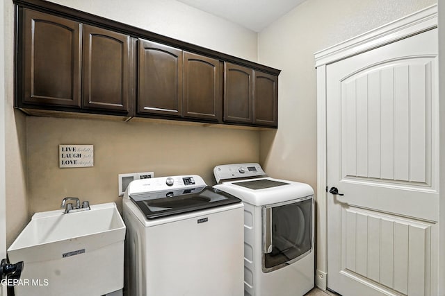 14552 Long Shadow Ave, El Paso, TX 79938 - laundry room with separate washer and dryer and cabinet space