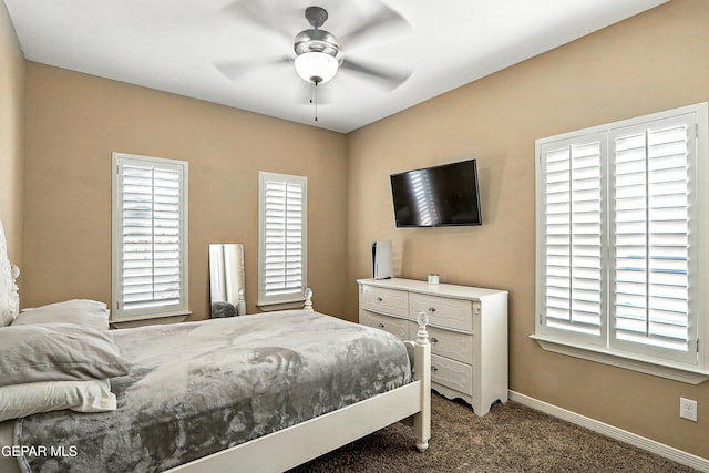 14552 Long Shadow Ave, El Paso, TX 79938 - carpeted bedroom with baseboards and a ceiling fan