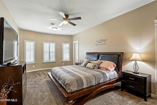 14552 Long Shadow Ave, El Paso, TX 79938 - carpeted bedroom with baseboards and a ceiling fan