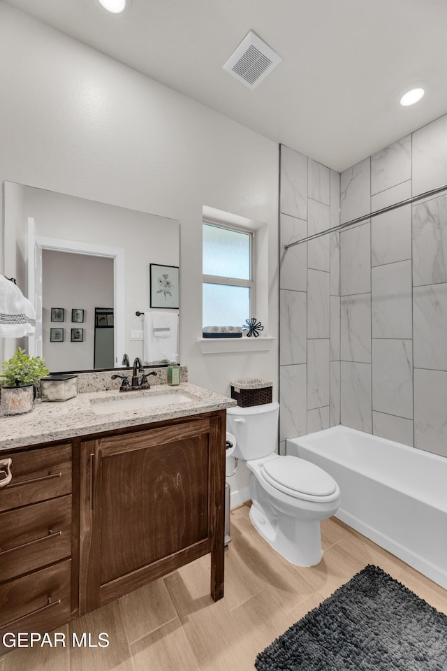 11157 Blazing Star Pl, El Paso, TX 79934 - full bath with vanity, shower / bath combination, and wood finished floors