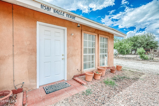 11581 Valle Verde Rd, Socorro, TX 79927 - entrance to property featuring stucco siding