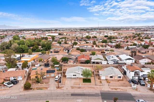 205 Caribe Cir, El Paso, TX 79927 - aerial perspective of suburban area featuring a mountain backdrop