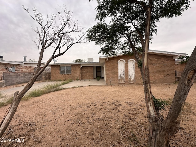 10436 Orpheus Dr, El Paso, TX 79924 - back of property with brick siding