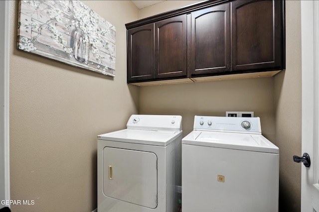 14516 Jesus Almeida, El Paso, TX 79938 - washroom featuring washer and clothes dryer and cabinet space