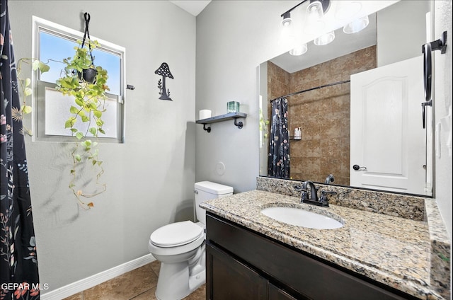 14516 Jesus Almeida, El Paso, TX 79938 - bathroom with vanity, a shower with shower curtain, and tile patterned floors