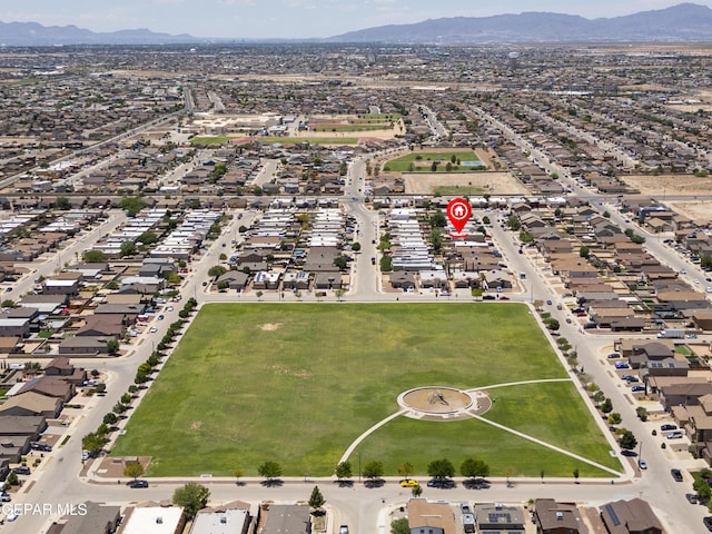14516 Jesus Almeida, El Paso, TX 79938 - aerial view of property and surrounding area with a mountainous background