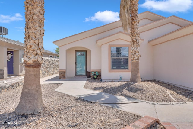 14304 Woods Point Ave, El Paso, TX 79938 - view of front of house with stucco siding
