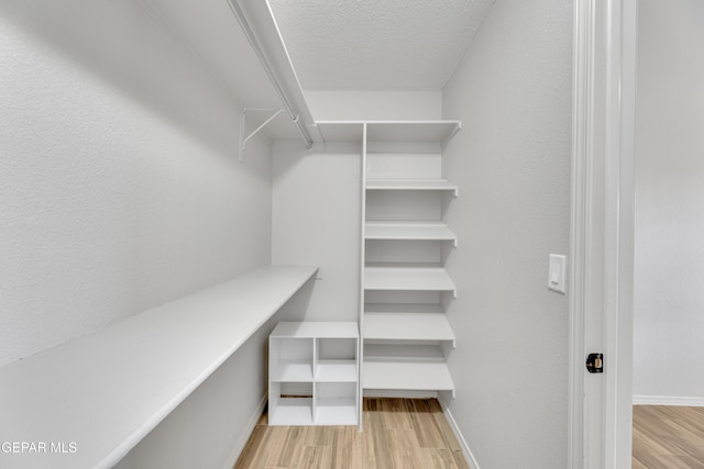 14304 Woods Point Ave, El Paso, TX 79938 - walk in closet with wood finished floors