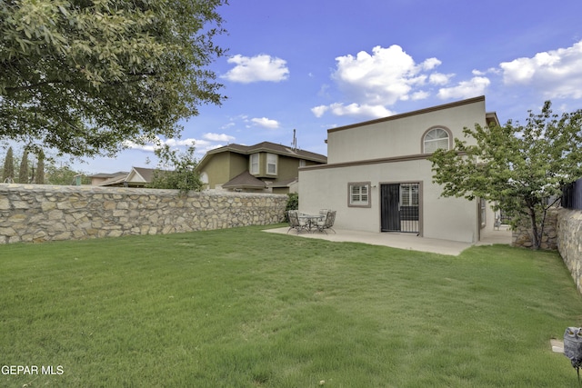 12372 Robert Dahl Dr, El Paso, TX 79938 - rear view of house with a patio and stucco siding