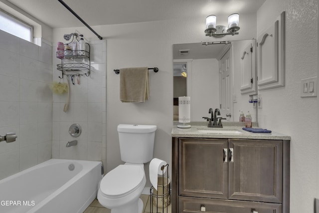 12372 Robert Dahl Dr, El Paso, TX 79938 - bathroom featuring vanity and washtub / shower combination