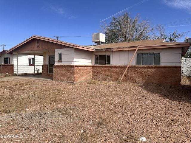 5829 Nike Ln, El Paso, TX 79924 - back of house featuring brick siding