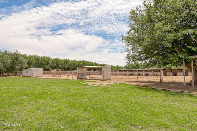 1624 Vinton Rd, Anthony, NM 88021 - view of yard with an exterior structure and an outbuilding