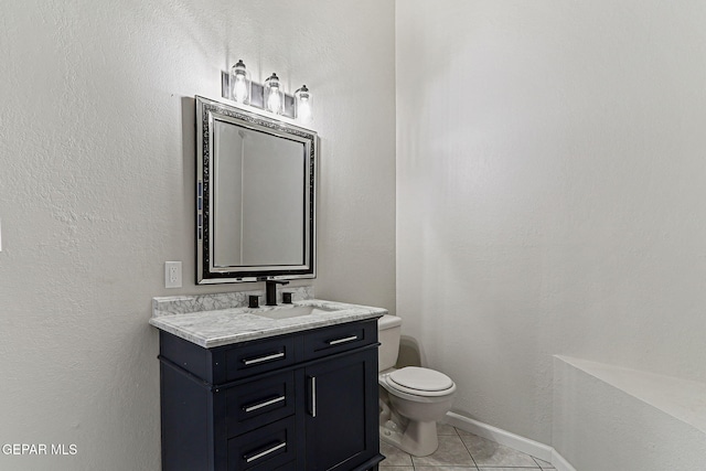 8921 Gemotes Pl, El Paso, TX 79907 - half bathroom featuring vanity and tile patterned flooring