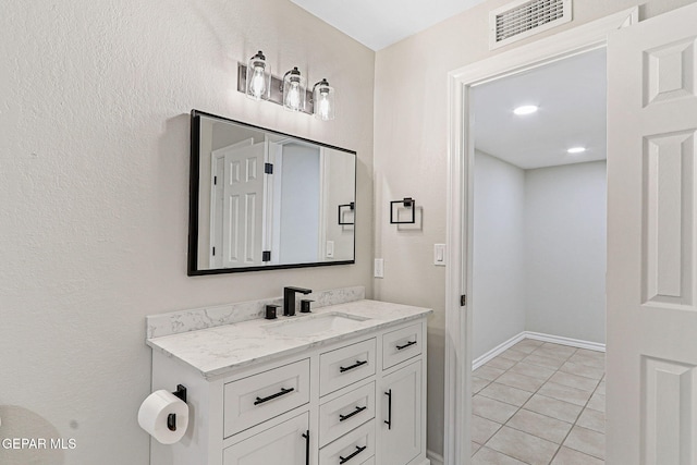 8921 Gemotes Pl, El Paso, TX 79907 - bathroom with vanity and tile patterned floors