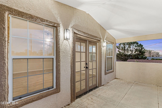 8921 Gemotes Pl, El Paso, TX 79907 - view of patio / terrace featuring french doors