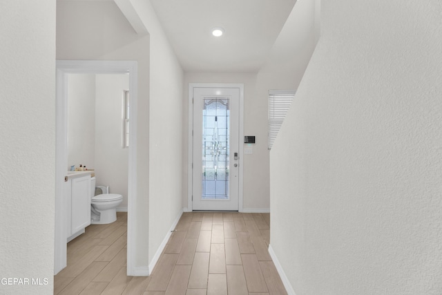 1649 Sam Dominguez, El Paso, TX 79928 - foyer entrance featuring wood tiled floors and baseboards