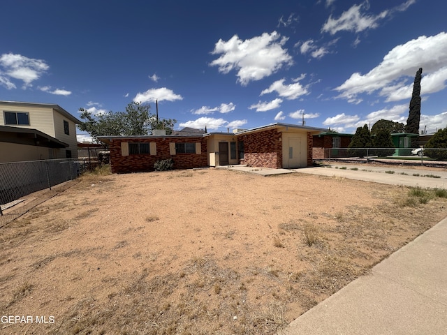 10045 Kellogg St, El Paso, TX 79924 - view of front facade featuring brick siding