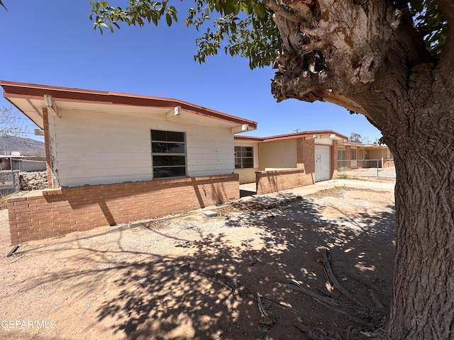 10529 Champlain St, El Paso, TX 79924 - back of property with brick siding