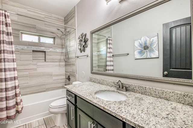 12571 New Dawn Dr, El Paso, TX 79928 - bathroom featuring vanity and shower / bath combo with shower curtain