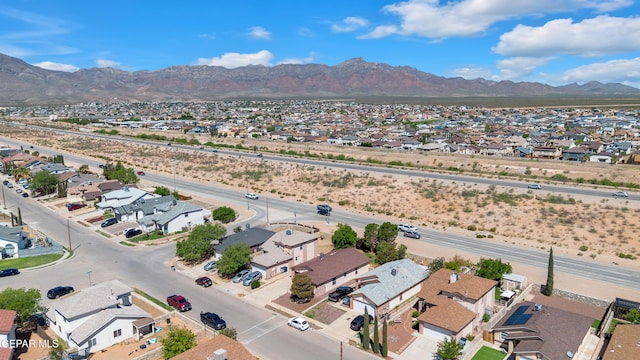 5609 Rick Husband Dr, El Paso, TX 79934 - aerial perspective of suburban area with a mountainous background