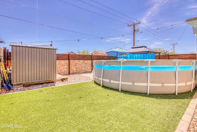 12140 Mesquite Thorn Dr, El Paso, TX 79934 - fenced backyard with a storage shed and a gazebo