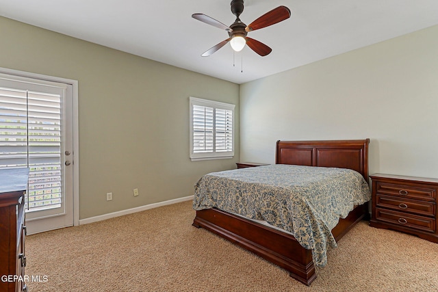 6514 Franklin Cove Place, El Paso, TX 79912 - bedroom with light colored carpet and ceiling fan