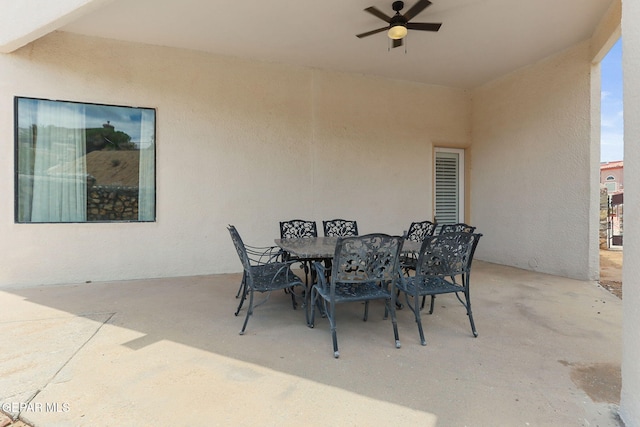 6514 Franklin Cove Place, El Paso, TX 79912 - view of patio / terrace featuring outdoor dining area and a ceiling fan