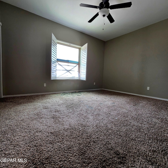 14368 Angel D Garcia Ct, El Paso, TX 79938 - empty room with carpet flooring and ceiling fan