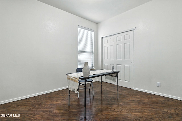 11353 W Ranch Ct, El Paso, TX 79934 - home office featuring dark wood-style flooring