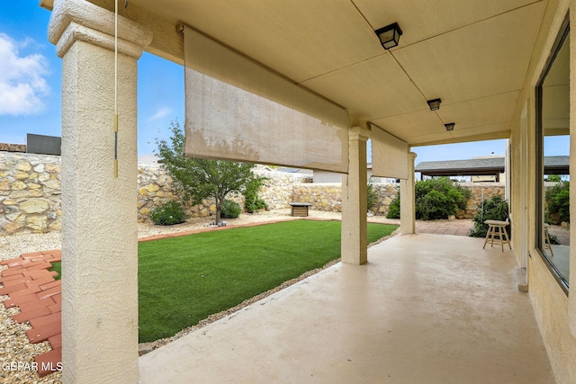 11353 W Ranch Ct, El Paso, TX 79934 - fenced backyard featuring a patio