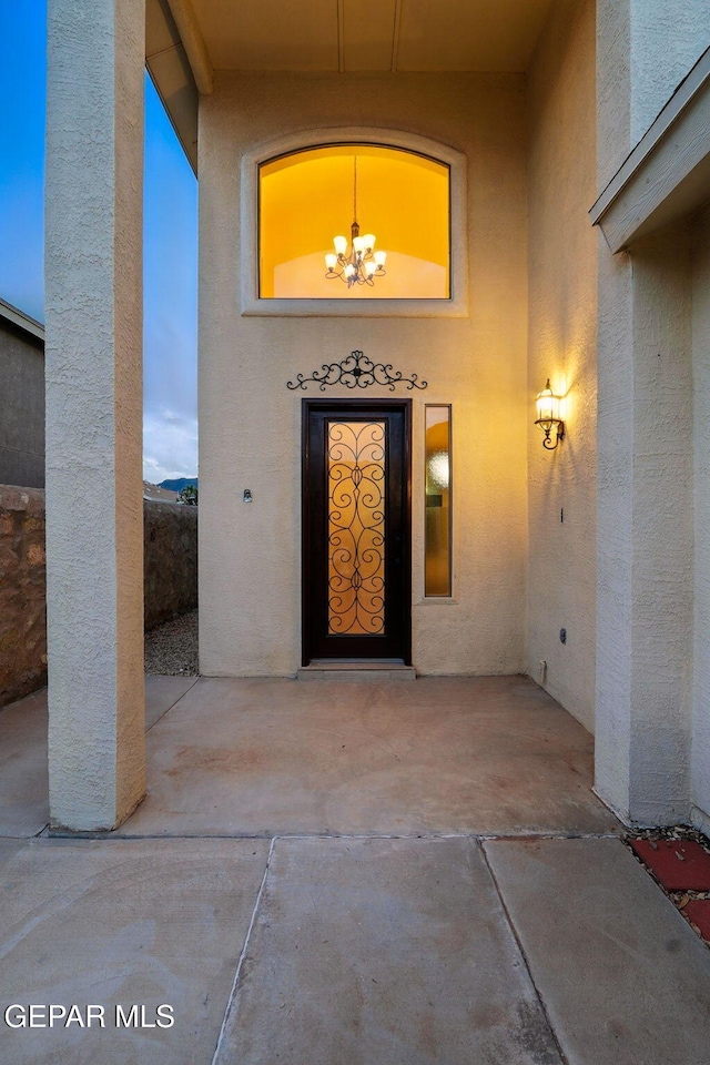 11353 W Ranch Ct, El Paso, TX 79934 - entrance to property with stucco siding