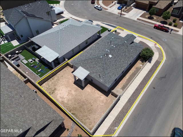 5949 Hidden Palms Dr, El Paso, TX 79924 - aerial overview of property's location featuring property boundaries highlighted