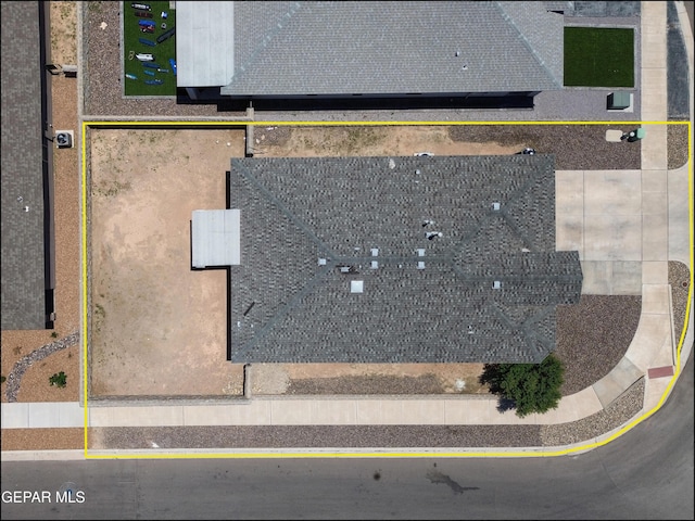5949 Hidden Palms Dr, El Paso, TX 79924 - aerial view of property's location with property parcel outlined