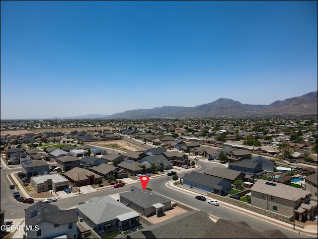 5949 Hidden Palms Dr, El Paso, TX 79924 - aerial view of residential area with a mountainous background