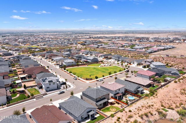 2228 Thawline Pl, El Paso, TX 79911 - aerial perspective of suburban area
