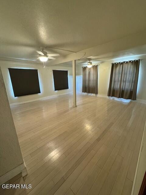 1718 Challenger Ln, El Paso, TX 79936 - empty room with a ceiling fan and wood finished floors