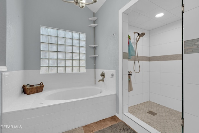 4328 Loma Alegre Dr, El Paso, TX 79934 - full bath with a garden tub and tiled shower