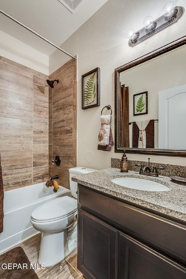 15249 Apex Ct, El Paso, TX 79938 - bathroom featuring vanity and tub / shower combination