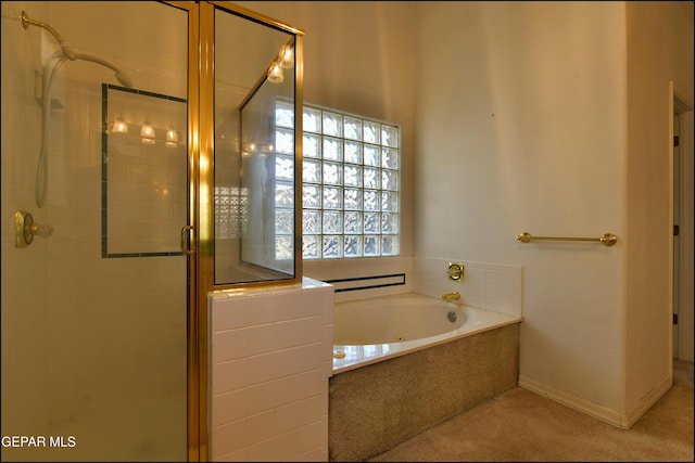 712 Rena Mae Ct, Las Cruces, NM 88005 - full bathroom featuring a shower stall and a garden tub