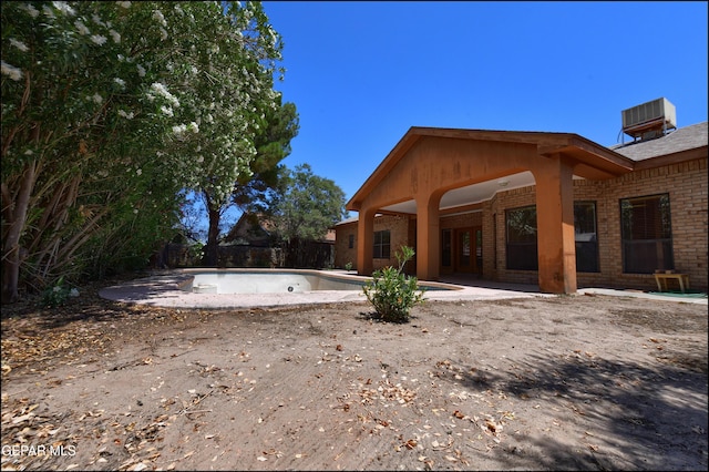 712 Rena Mae Ct, Las Cruces, NM 88005 - view of pool with a patio and french doors