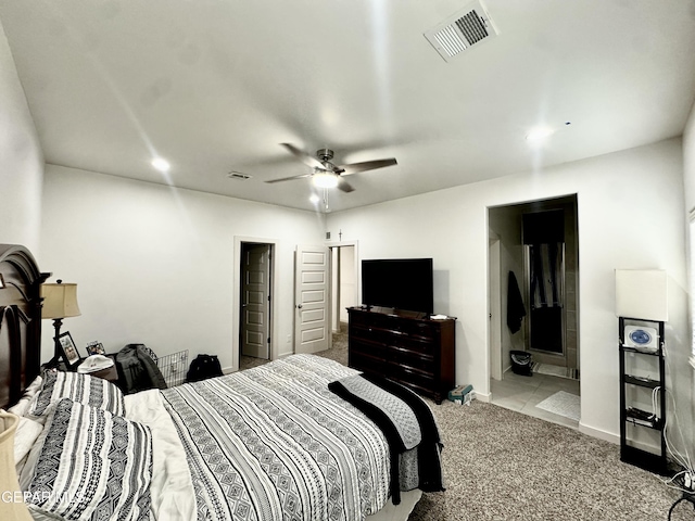 7780 Enchanted Park Dr, El Paso, TX 79911 - carpeted bedroom featuring recessed lighting and ceiling fan
