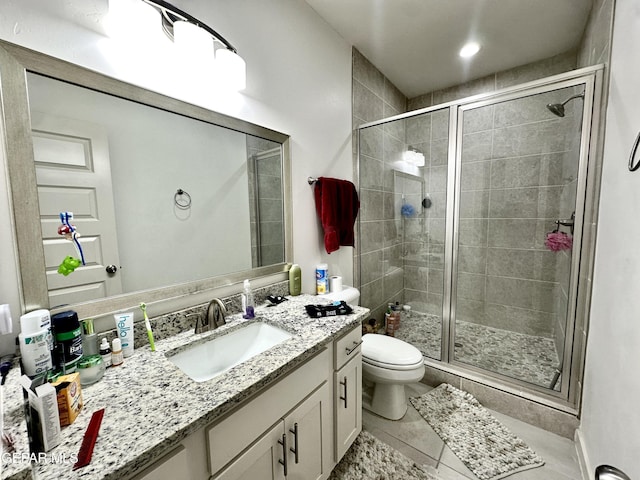 7780 Enchanted Park Dr, El Paso, TX 79911 - bathroom with vanity and a shower stall