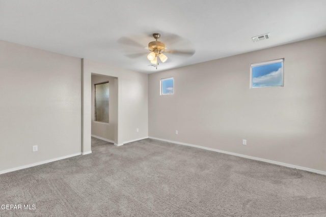 541 Sunset Valley Ave, Socorro, TX 79927 - spare room featuring carpet flooring and a ceiling fan
