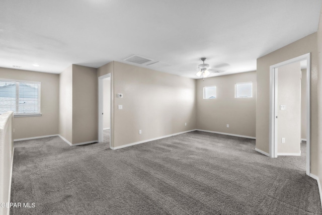 541 Sunset Valley Ave, Socorro, TX 79927 - carpeted spare room with ceiling fan and baseboards