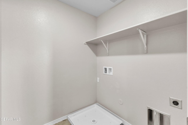 541 Sunset Valley Ave, Socorro, TX 79927 - washroom with hookup for a washing machine, electric dryer hookup, and hookup for a gas dryer