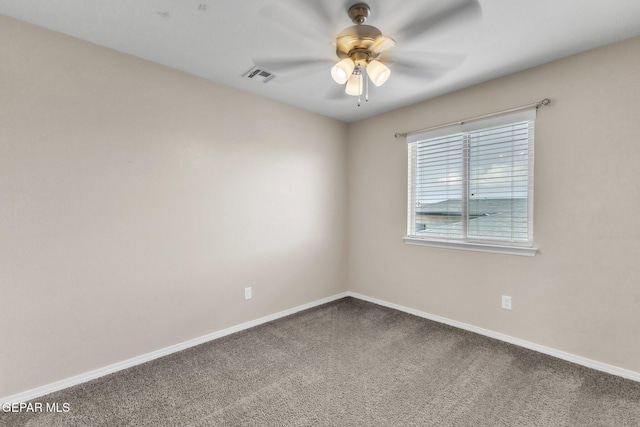 541 Sunset Valley Ave, Socorro, TX 79927 - carpeted spare room with a ceiling fan and baseboards