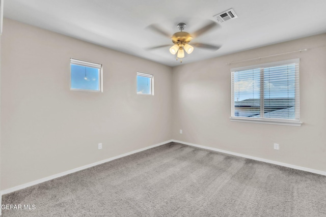 541 Sunset Valley Ave, Socorro, TX 79927 - carpeted spare room featuring a ceiling fan and baseboards